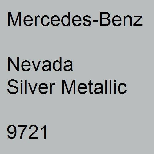 Mercedes-Benz, Nevada Silver Metallic, 9721.